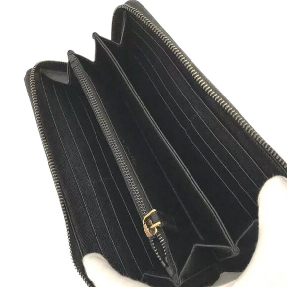 936210BG (X2) Prada Wallet Long Black Saffiano Leather - Picture 5 of 9